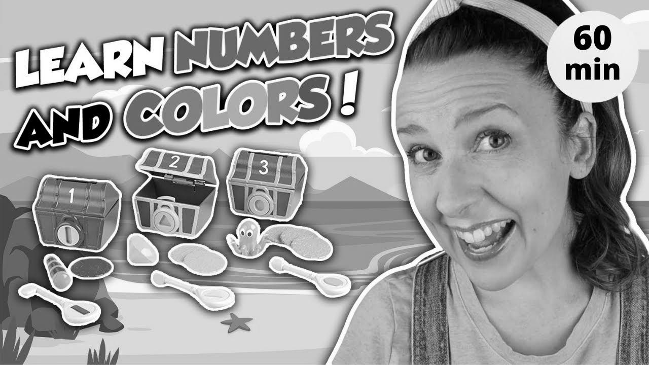 Study Numbers, Colours, Counting and Shapes with Ms Rachel |  Learning Videos for Toddlers in English