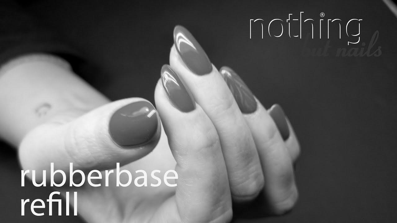 no file method – rubber base refill – nail design