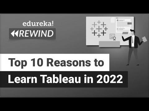Top 10 Causes to Be taught Tableau in 2022 |  Tableau Certification |  tableau |  Edureka Rewind – 6