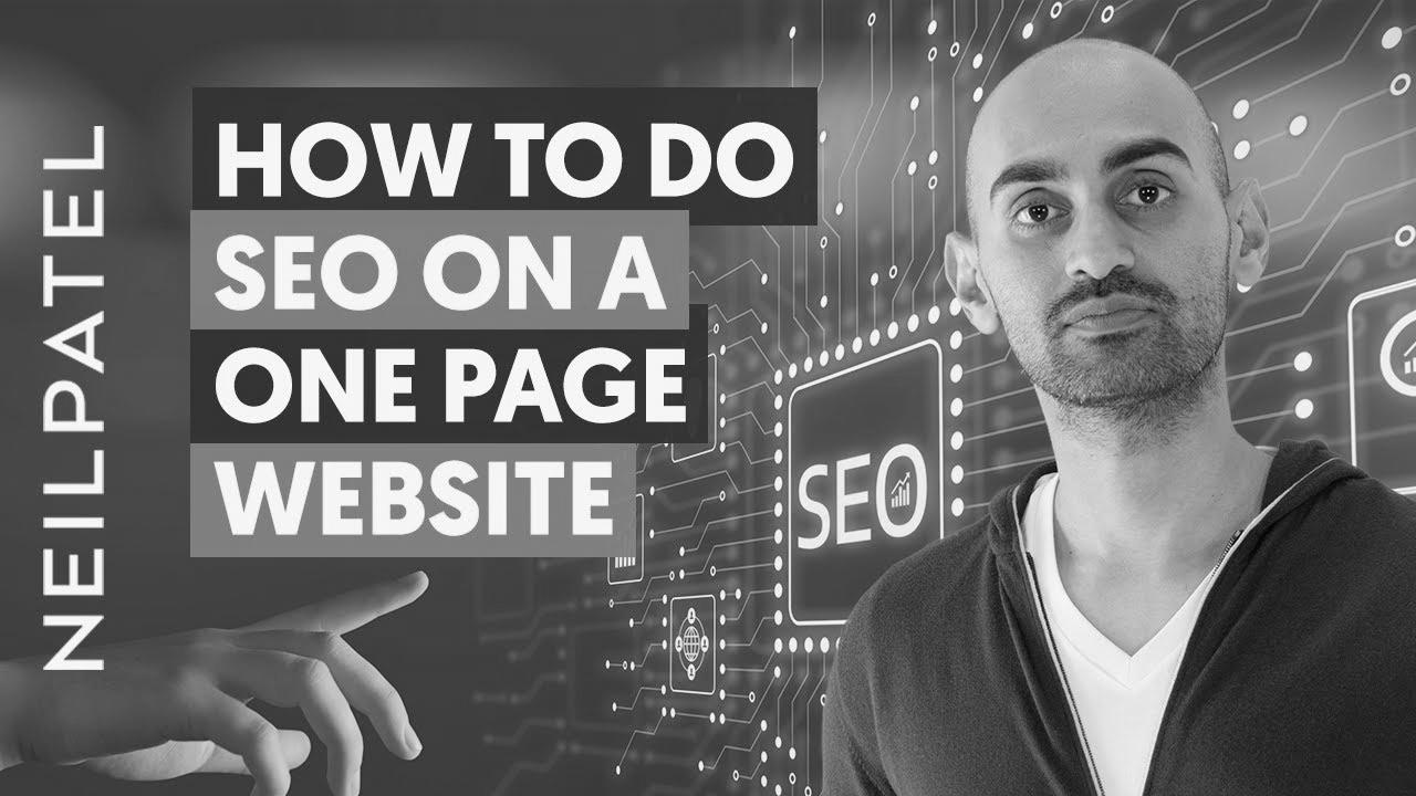 How one can do website positioning on a One Web page Web site