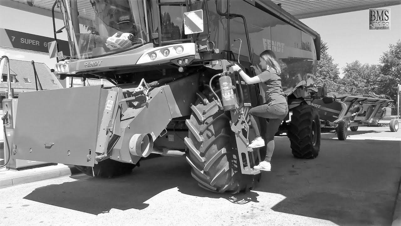 Combine harvester Fendt 8410 P Agravis Technik Demonstration grain harvest 2018 new mix harvester wheat