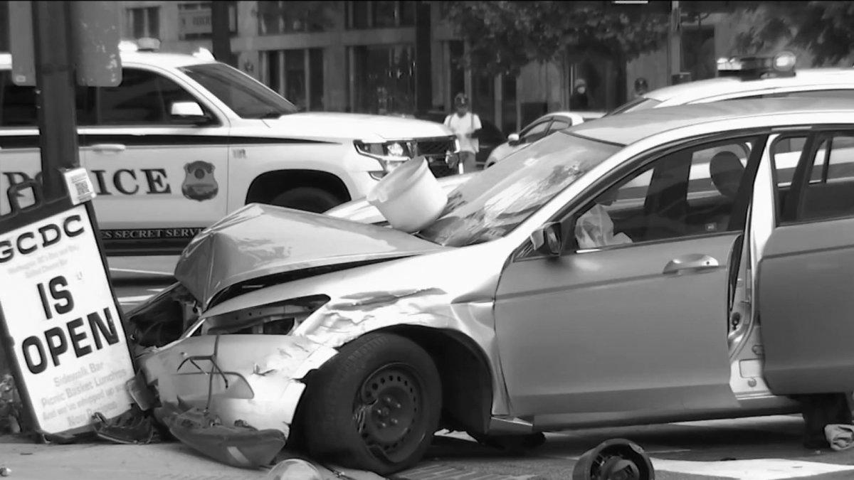 Juveniles Crash Stolen Automobile Close to White House: Officials – NBC4 Washington