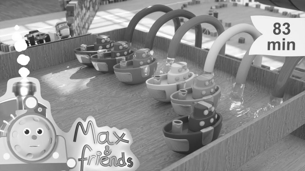 Learn Letters, Chain Reactions, Physics, Recycling and more |  7 Cartoons with Max and Friends!